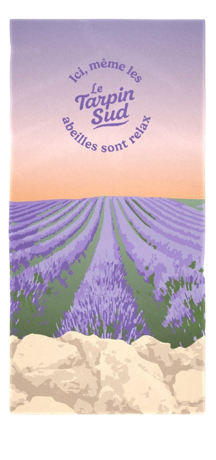 SERVIETTE "COULEUR LAVANDE, PARFUM SIESTE"
