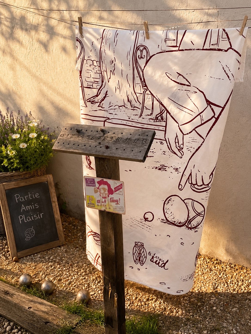 SERVIETTE "LE SUD À POINT"